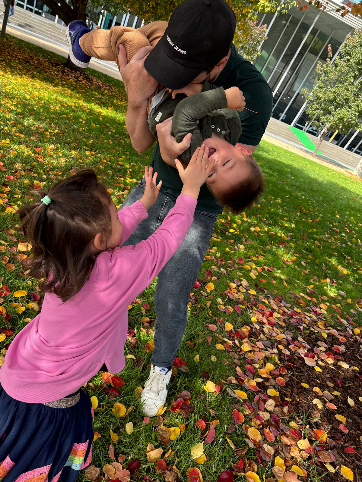 Tom With His Children